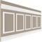 Ekena Millwork 94 1/2"L (Adjustable 40"H to 44"H) Ashford Square Panel Traditional Wainscot Paneling Kit WPKUSQ081P040 - alternate 3